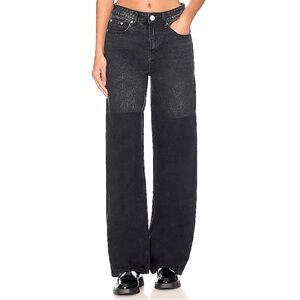 Superdown Contrast Straight Leg Jean, NEW